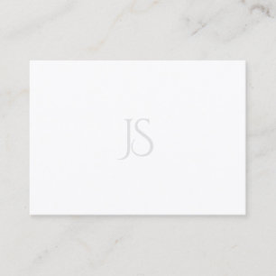 Elegant Enkel modern, minimalistisk monogrammall Visitkort