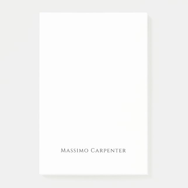 Elegant Enkel Modern Minimalistisk Post-it Block (Framsida)