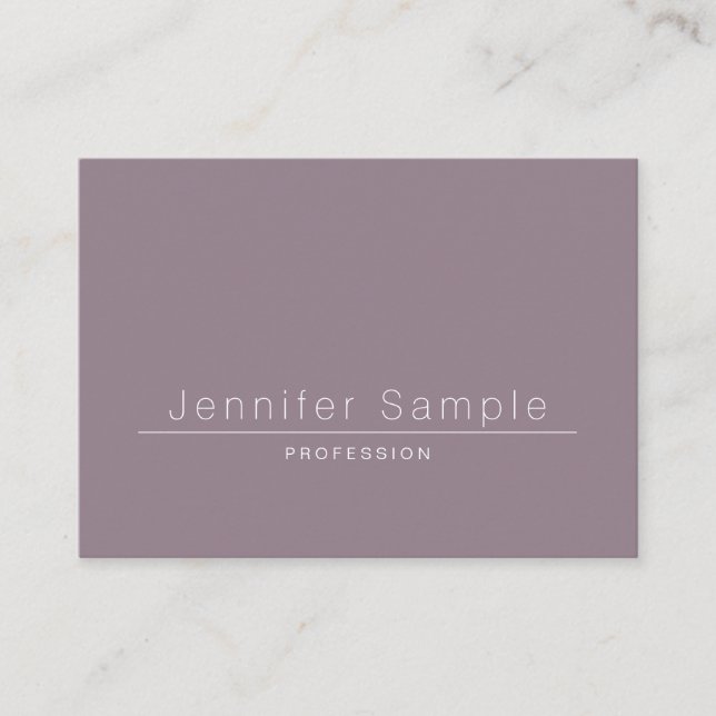 Elegant Enkel Modern Salon Plain Professionell Visitkort (Framsida)