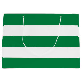 Elegant Enkel Peppermint Grönt Vit Rand