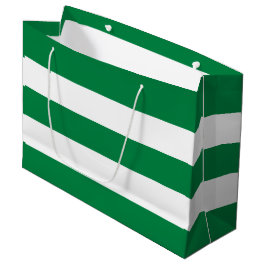 Elegant Enkel Peppermint Grönt Vit Rand