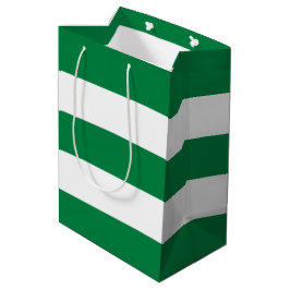 Elegant Enkel Peppermint Grönt Vit Rand