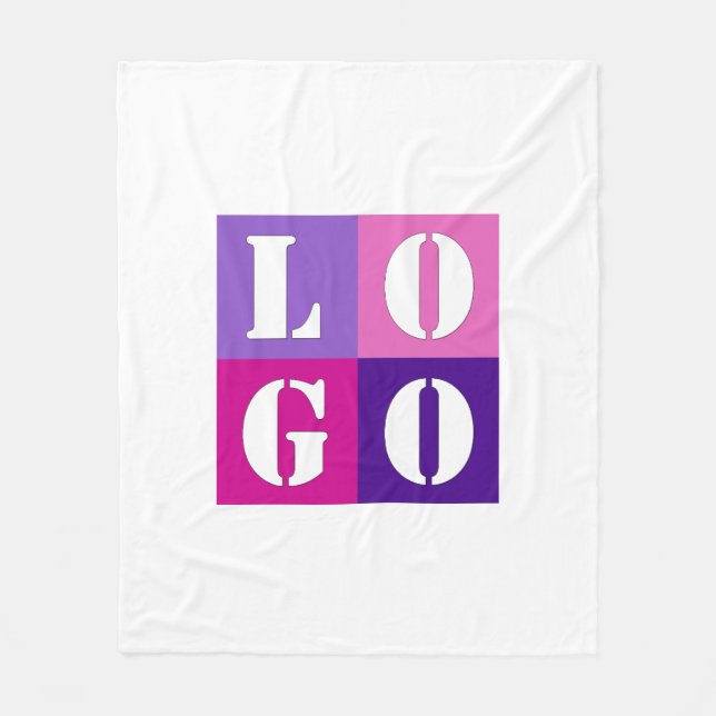 Elegant Enkel Personlig Bröllopsidé  Fleecefilt (Framsidan)