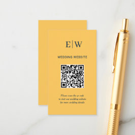 Elegant enkel Ray Flower med Monogram Bröllop Tilläggskort