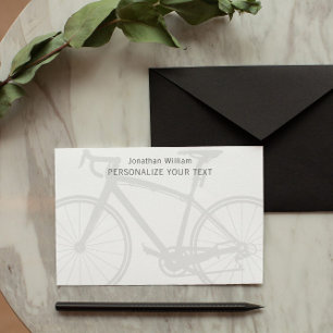 Elegant Enkel Retro Cykel Personlig Brevpapper