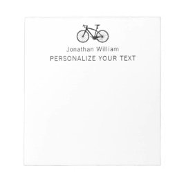 Elegant Enkel Retro Cykel Personlig Brevpapper Anteckningsblock
