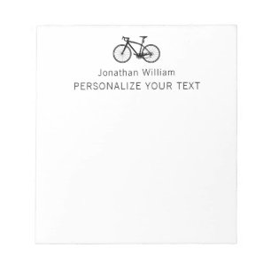 Elegant Enkel Retro Cykel Personlig Brevpapper Anteckningsblock