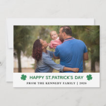 Elegant Enkel Shamrock Foto St. Patricks Dag