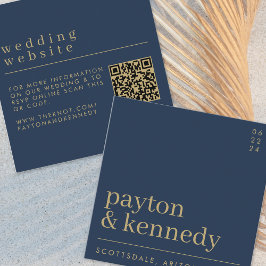 Elegant Enkel Snyggt Bröllop OSA Chic på webbplats Tilläggskort