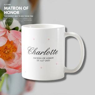 Elegant Enkel Söt Matron Maid of honor Kaffemugg
