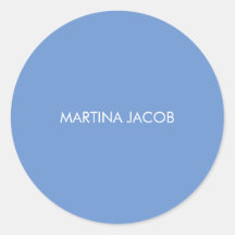 Elegant Enkel Stilren Blå Minimalistisk Namn