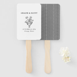 Elegant Enkel svart och vit minimalistisk Bröllop