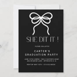 elegant enkel svartvit minimalistisk design inbjudningar