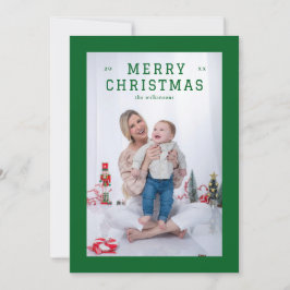 Elegant Enkel Tjock Kant Julkort