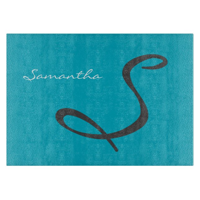 elegant - enkel trendig i modern chic, monogram te (Framsidan)