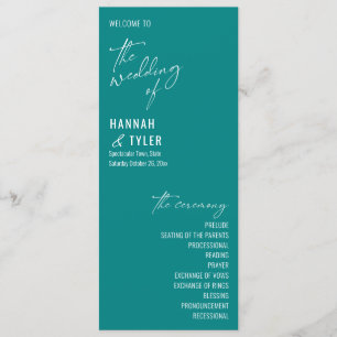 Elegant, enkel, typografisk Contemporary Program
