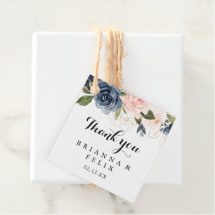 Elegant Enkel, unik vinter-Blommigt Bröllop Gåvor Etiketter