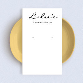 Elegant Enkel Visning för vitavläsning Visitkort