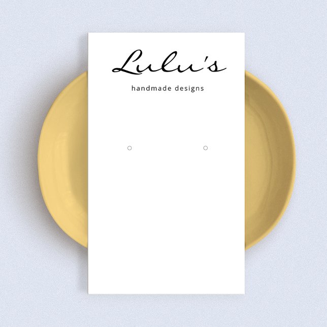 Elegant Enkel Visning för vitavläsning Visitkort (Skapare uppladdad)