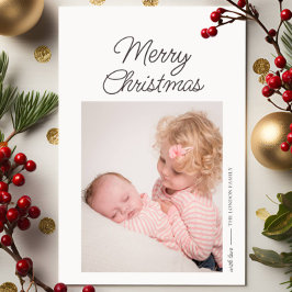 Elegant - enkelt fotot God jul Julkort