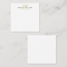 Elegant Enkelt klassiskt Guld Monogram