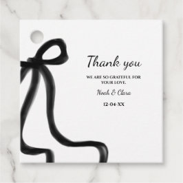 Elegant - enkelt klassiskt minimalistiskt svart fa gåvor etiketter