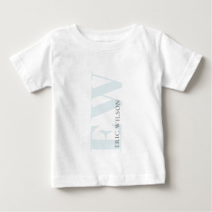 Elegant Enkelt minimiprogram för blått ljus Namn T Shirt