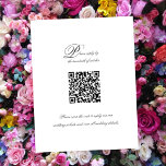 Elegant - enkelt QR-Bröllop OSA för skript<br><div class="desc">Elegant Simple Script QR Code-Bröllop OSA Card är perfekt för en elegant- eller avslappnad-händelse,  som innehåller trendigets calligraphy-skript och modern text.</div>