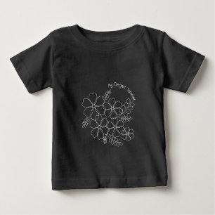 Elegant enkelt sommarblommönster t shirt