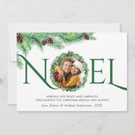 Elegant Enkelt utandningsskydd för botaniskt Gräs  Julkort