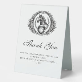 Elegant Equestrian Horse Monogram Vapensköld Tack