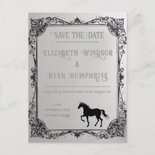 Elegant Equestrian Romantik Vykort