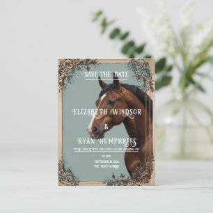 Elegant Equestrian Romantik Vykort