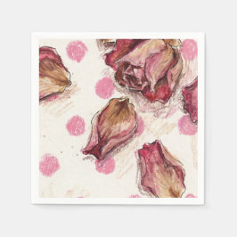 Elegant Equestrian Rose  Pappersservett