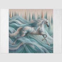 Elegant Equine, Häst, Dekoupage, Silkpapper