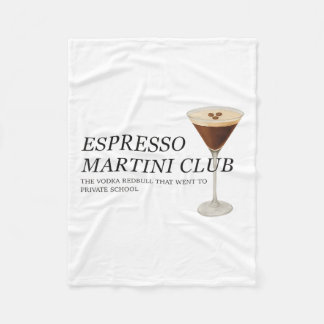 Elegant Espresso Martini Funny Quote Fleecefilt