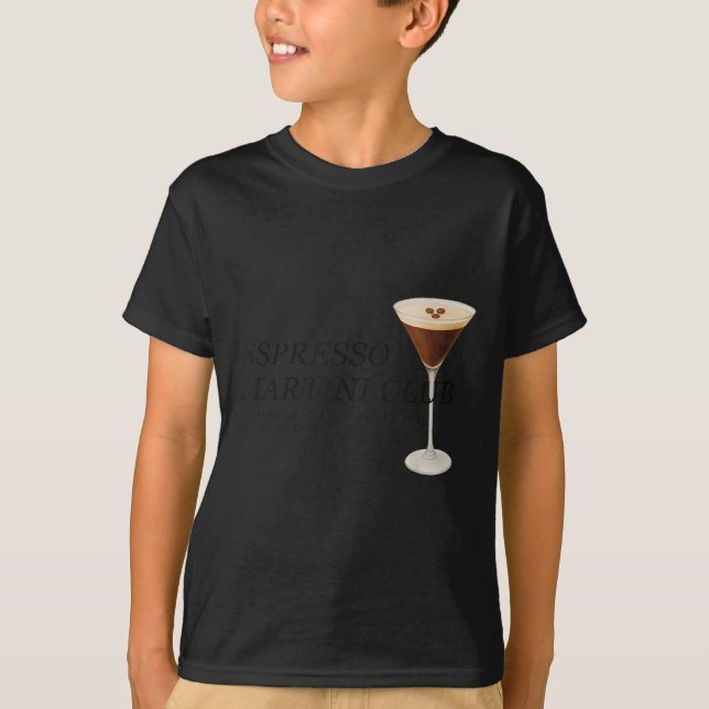 Elegant Espresso Martini Funny Quote T Shirt (Framsida)
