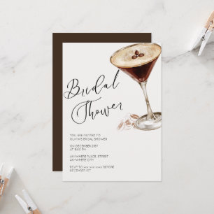 Elegant espresso martini möhippa inbjudningar
