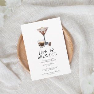 Elegant espresso martini möhippa inbjudningar