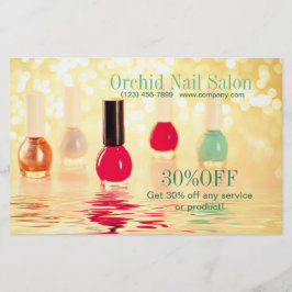 Elegant Esthetician SPA Nail Salon Pris Lists Flygblad