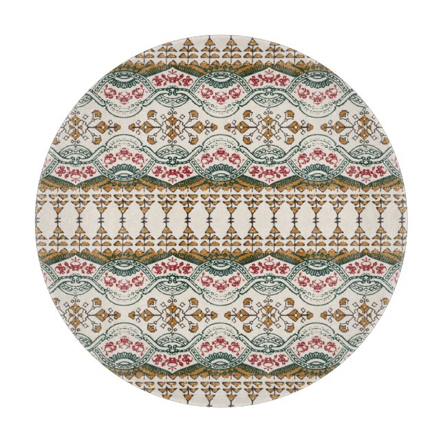 Elegant Ethnic Blommigt Boho Gräns (Framsidan)