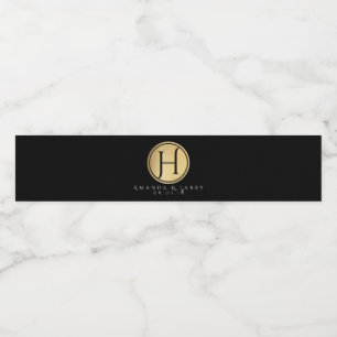 Elegant-etikett för minimal Vattenflaska i Bröllop Vattenflaska Etikett