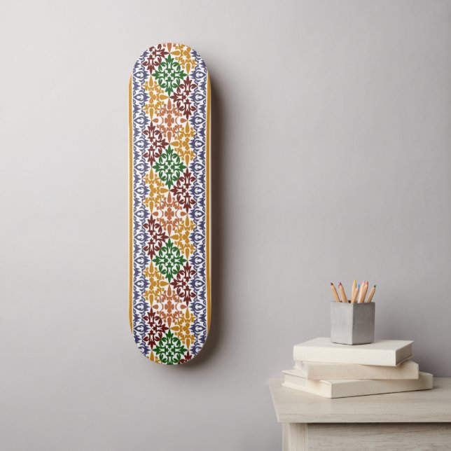elegant etniskt mönster  mini skateboard bräda 18,5 cm (Väggkonst)