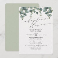 Elegant Eucalyptus Adoption Baby Shower