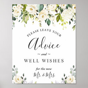 Elegant Eucalyptus Advice och well Önskemål Bröllo Poster
