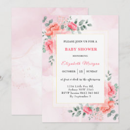 Elegant: eucalyptus blomdusch inbjudningar