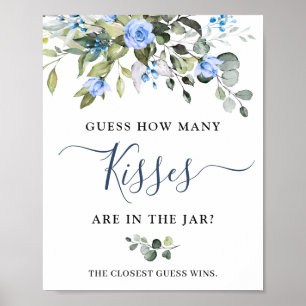 Elegant Eucalyptus Blue Ro Möhippa Poster