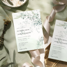 Elegant Eucalyptus Botanical Sage Bröllop