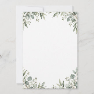 Elegant Eucalyptus Botanical Save the Date Spara Datumet