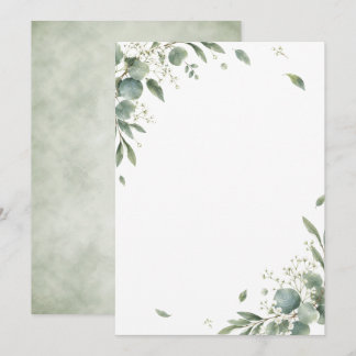 Elegant Eucalyptus Botanical Wedding Invitation Inbjudningar